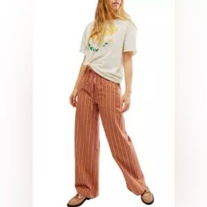 Free People Hudson Canyon Striped Wide Leg Pants 🌴